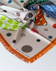 Poppy Palette Mandarin 90cm FRINGED
