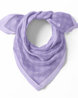 Fringed Monogram Lilac 90cm