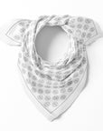 Fringed Monogram White