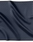 Fringed Monogram Navy 90cm