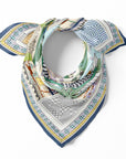 Courtyard Geo Blue 90cm