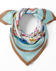 Gloria Fringe Aqua 90cm FRINGED EDGE
