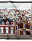 Paris Rooftops Charcoal 90cm DOUBLE SIDED