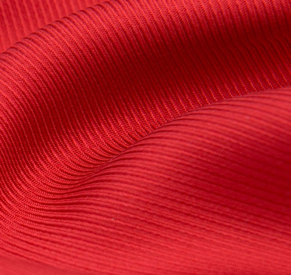 Brick 70cm Ribbed Silk Scarf