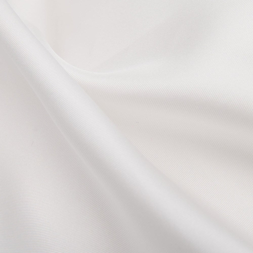 Bleached White 70cm Twill Silk Scarf