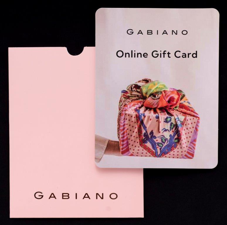 Physical Gift Card Only) Gabiano NZ Limited
