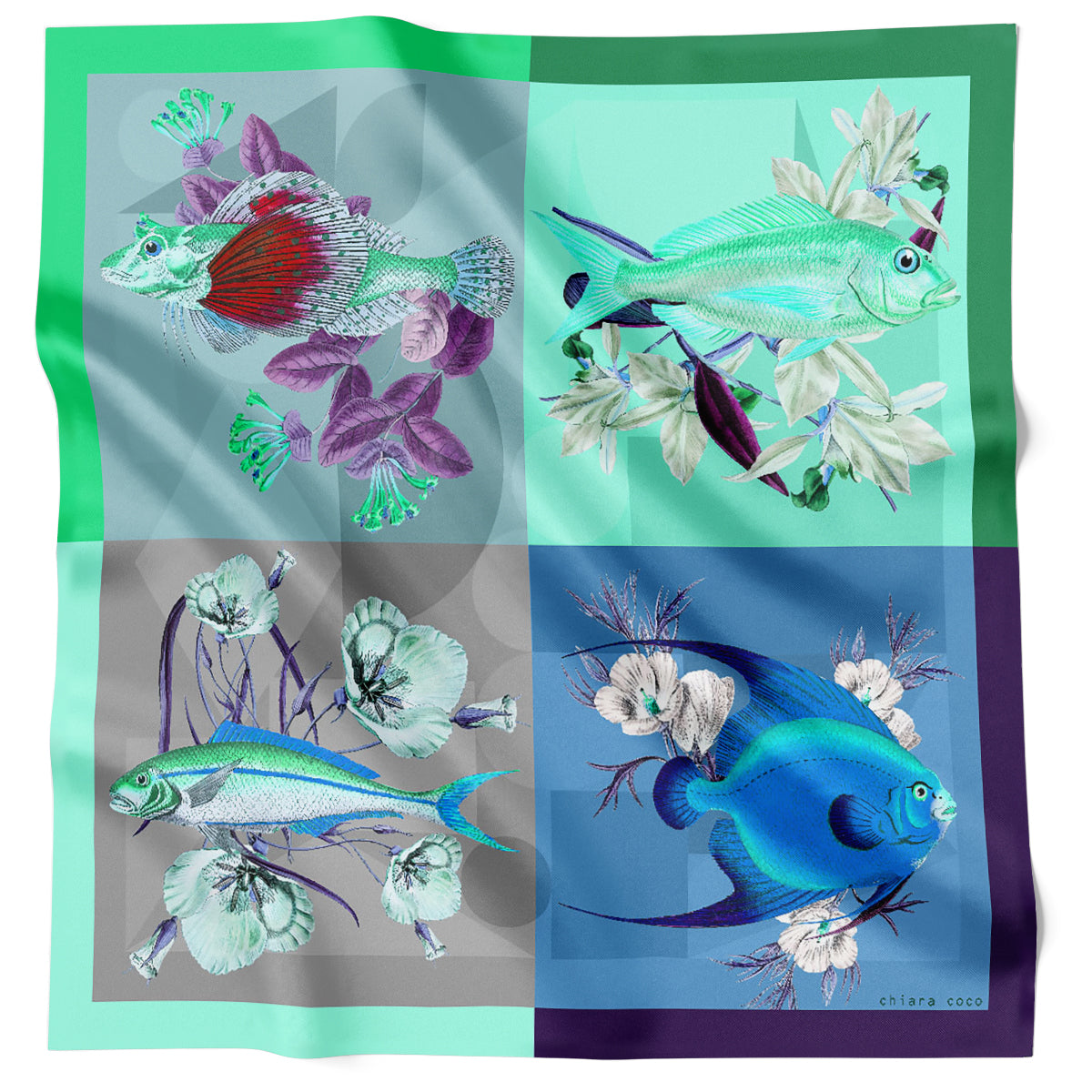 Ichthyology Floral Green