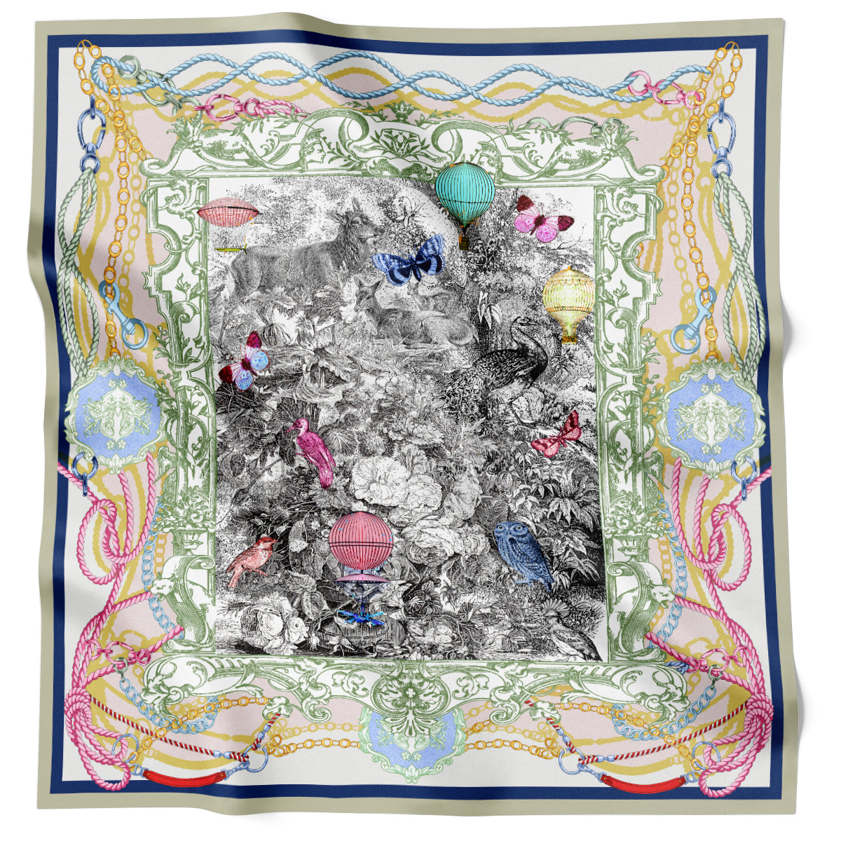 Framed Forest White 90cm