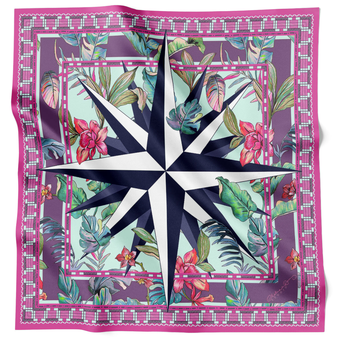Tropical Compass Pink