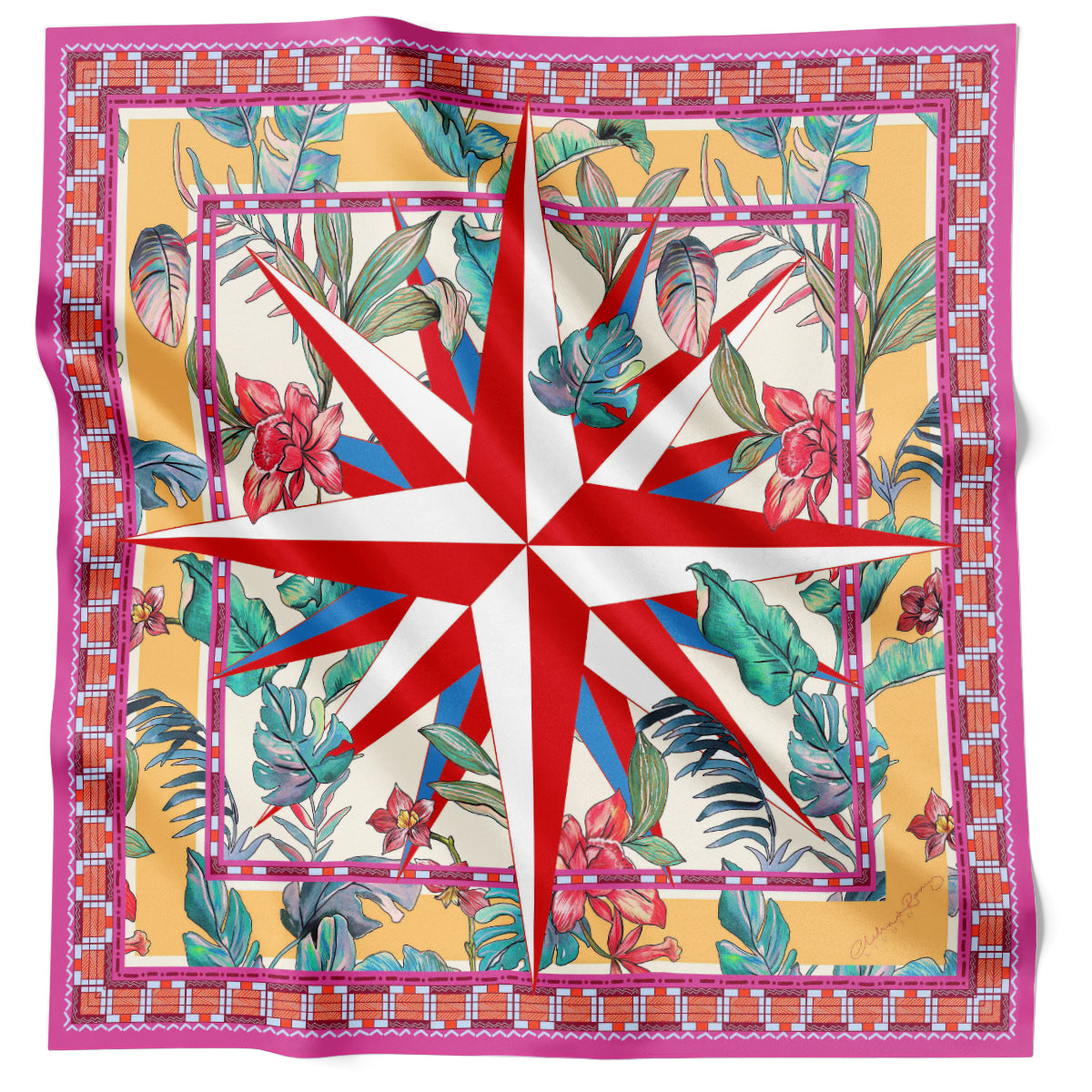 Tropical Compass Red