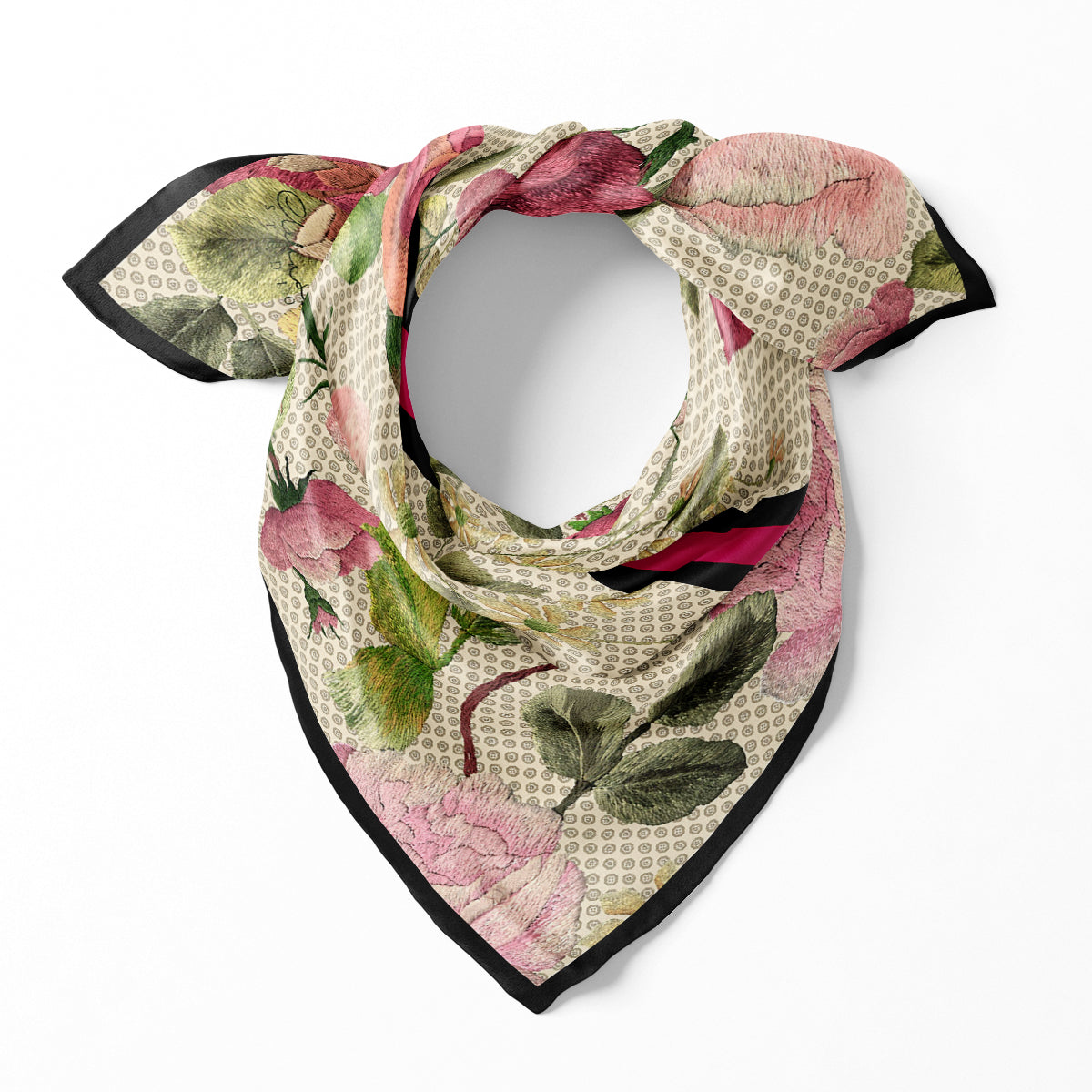 Embroidery Rose Ivory