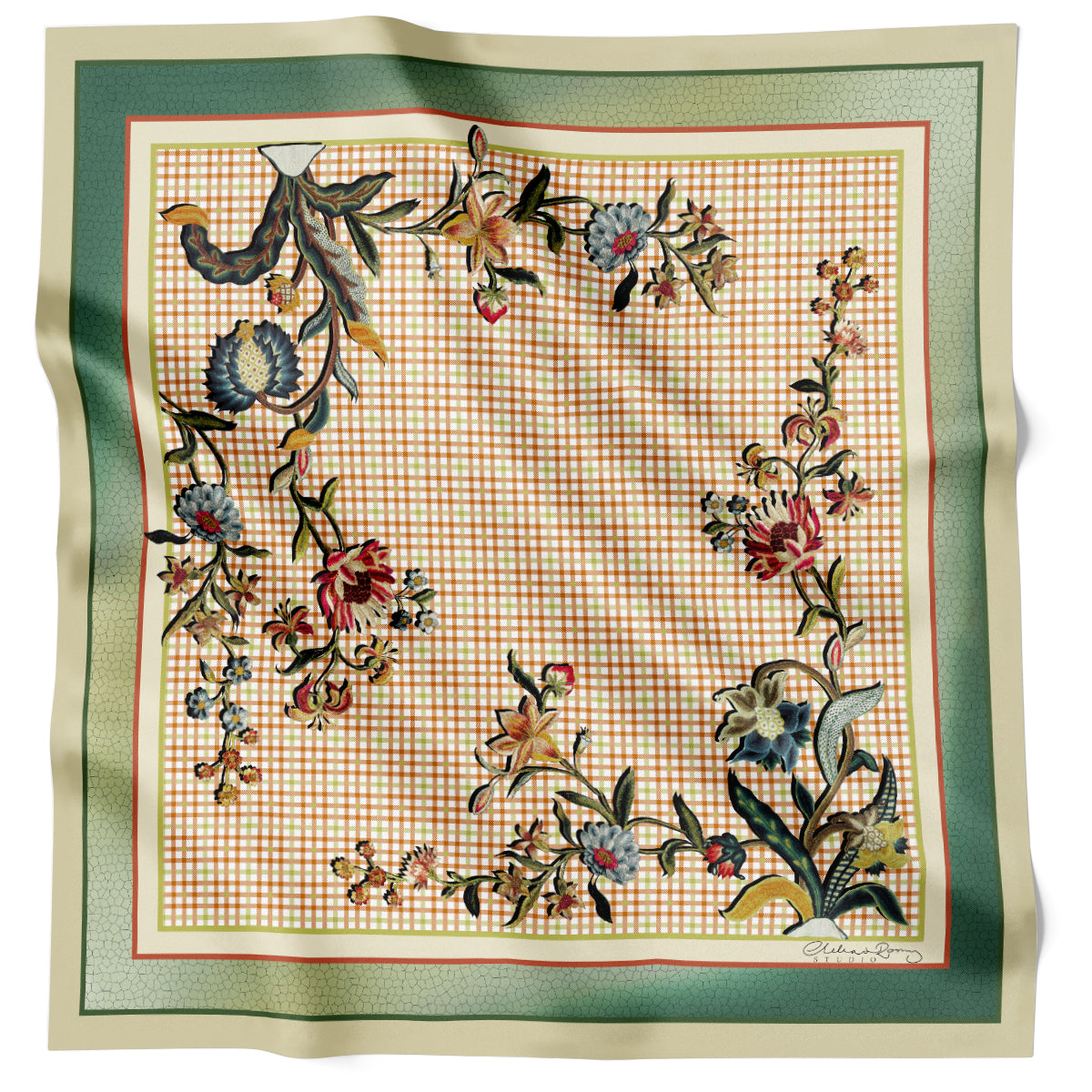 Spring Check Ivory 90cm