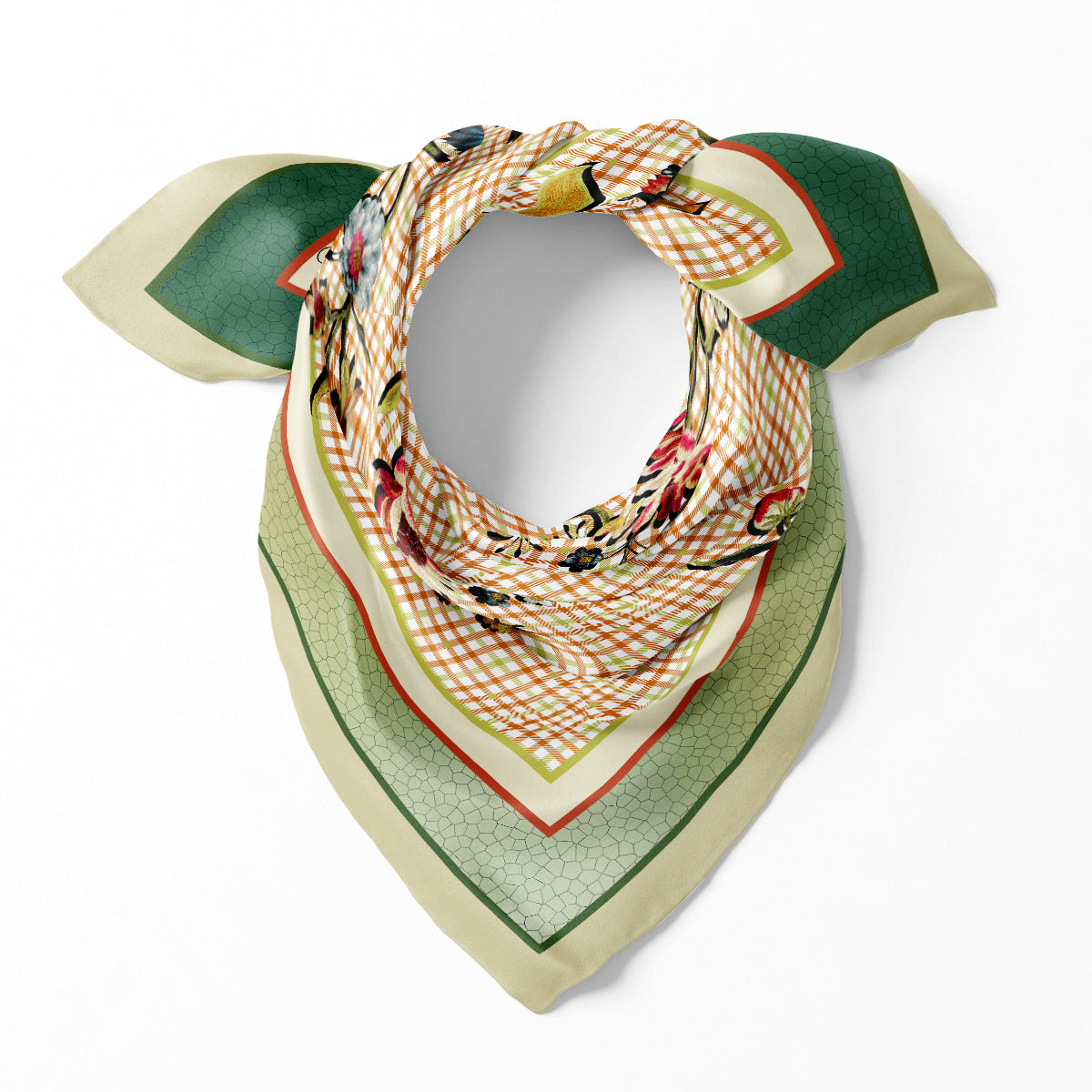 Spring Check Ivory 90cm