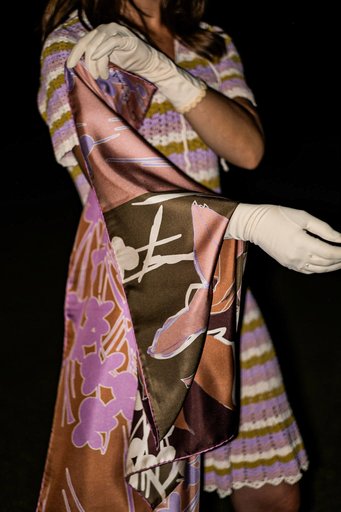 Fleur de Villes Pink and Lilac Double Sided