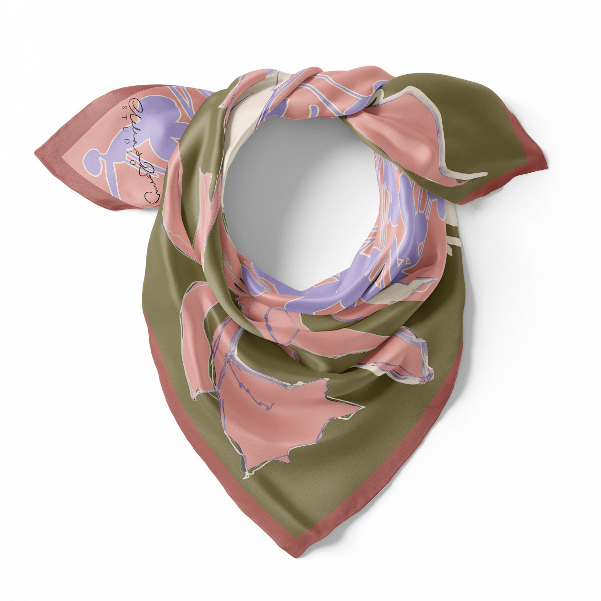 Fleur de Villes Pink and Lilac Double Sided