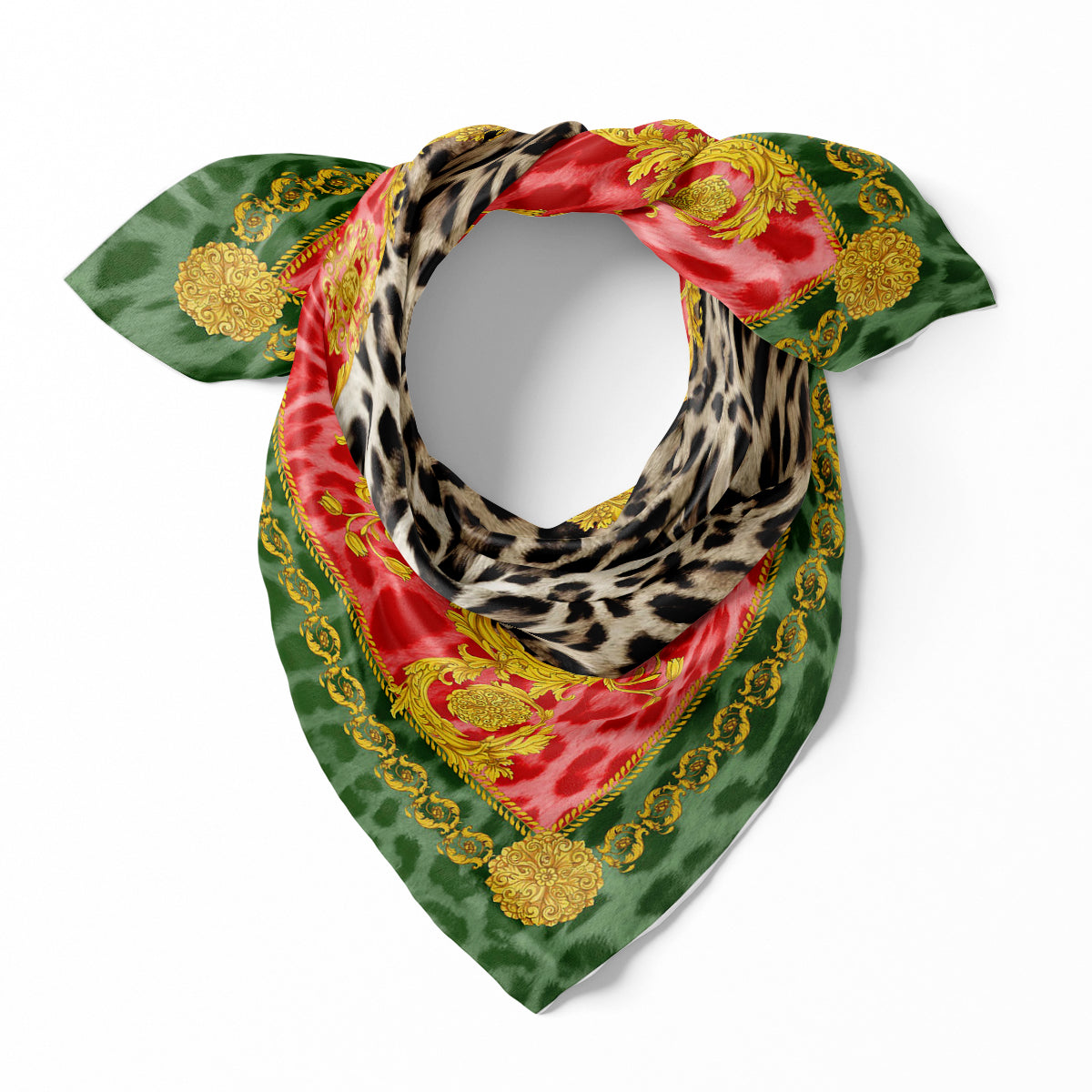 Lusso Leopardo Forest Green