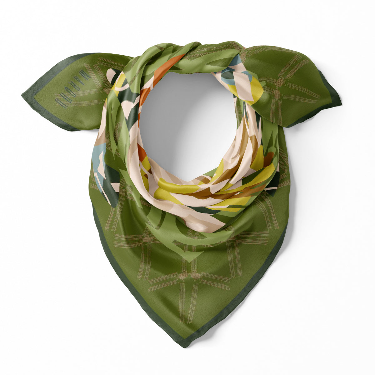Abstract Equestrian Fern Green