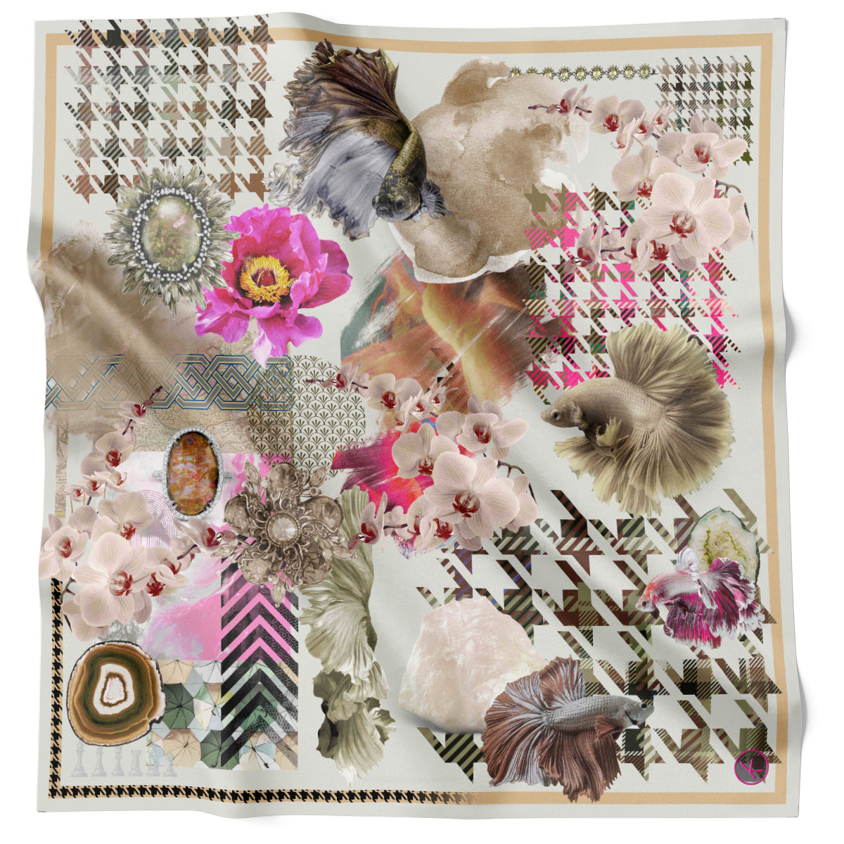 Houndstooth Koi Neutrals