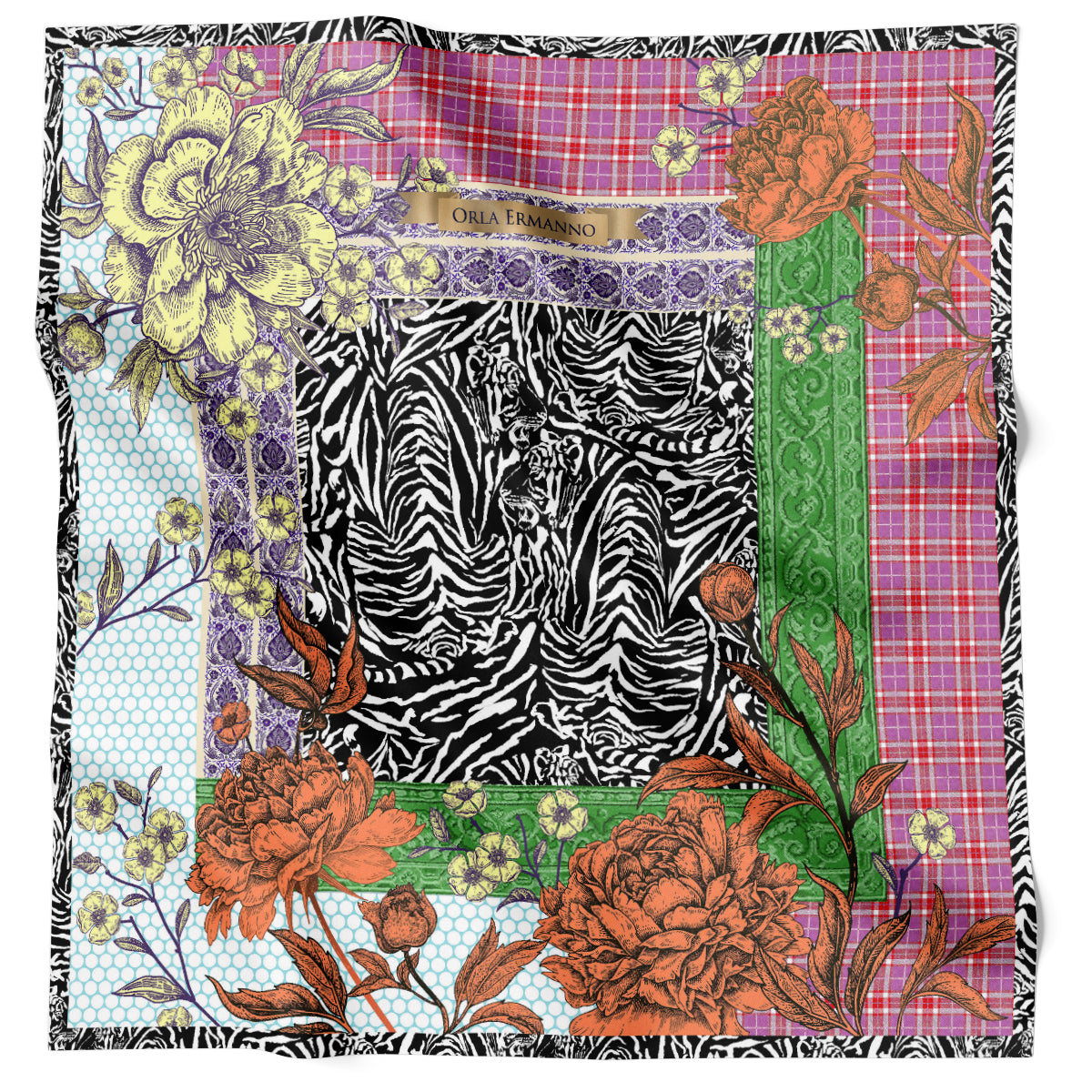 Patterns & Peonies Black