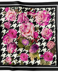 Springtime Houndstooth Black