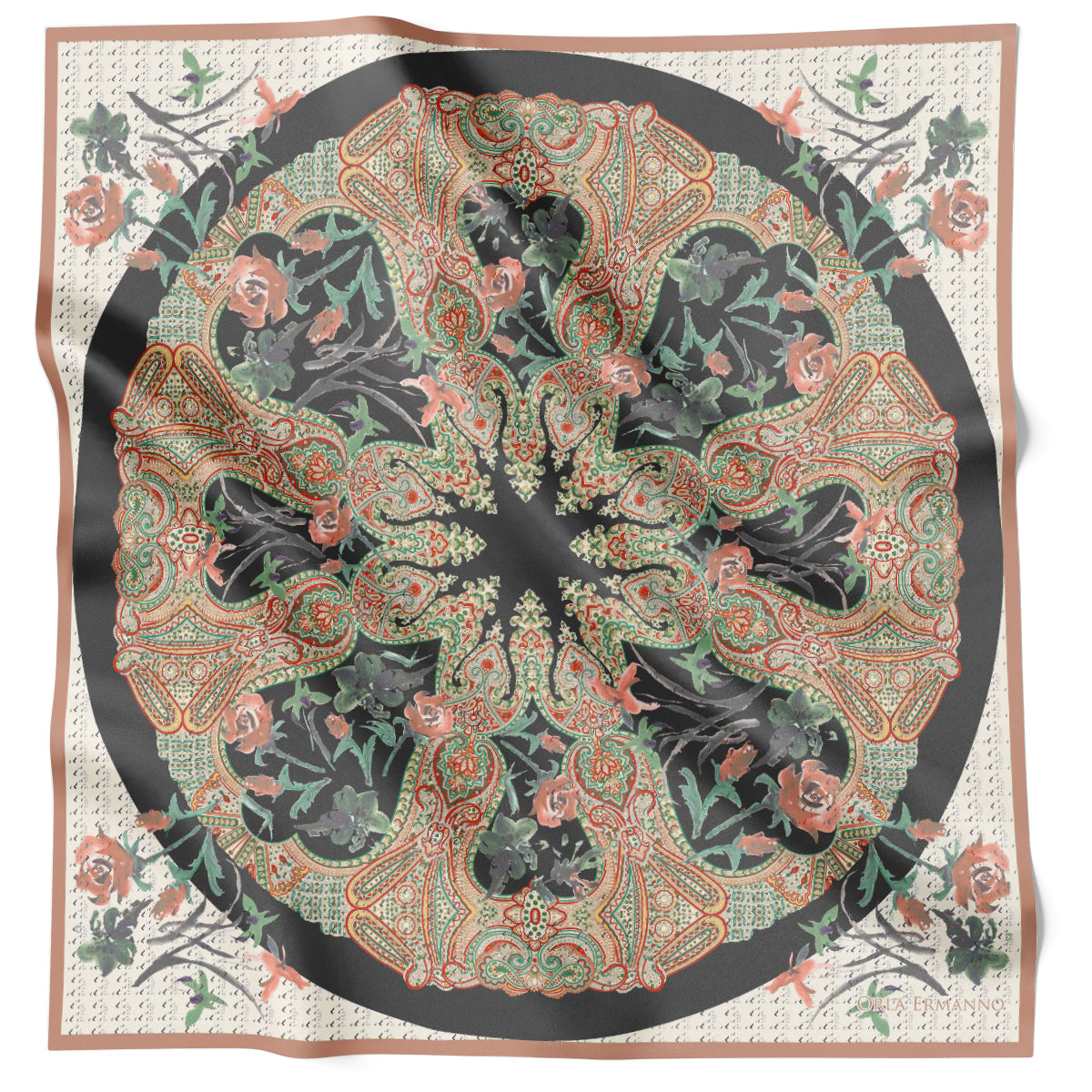Hazy Paisley Old Rose