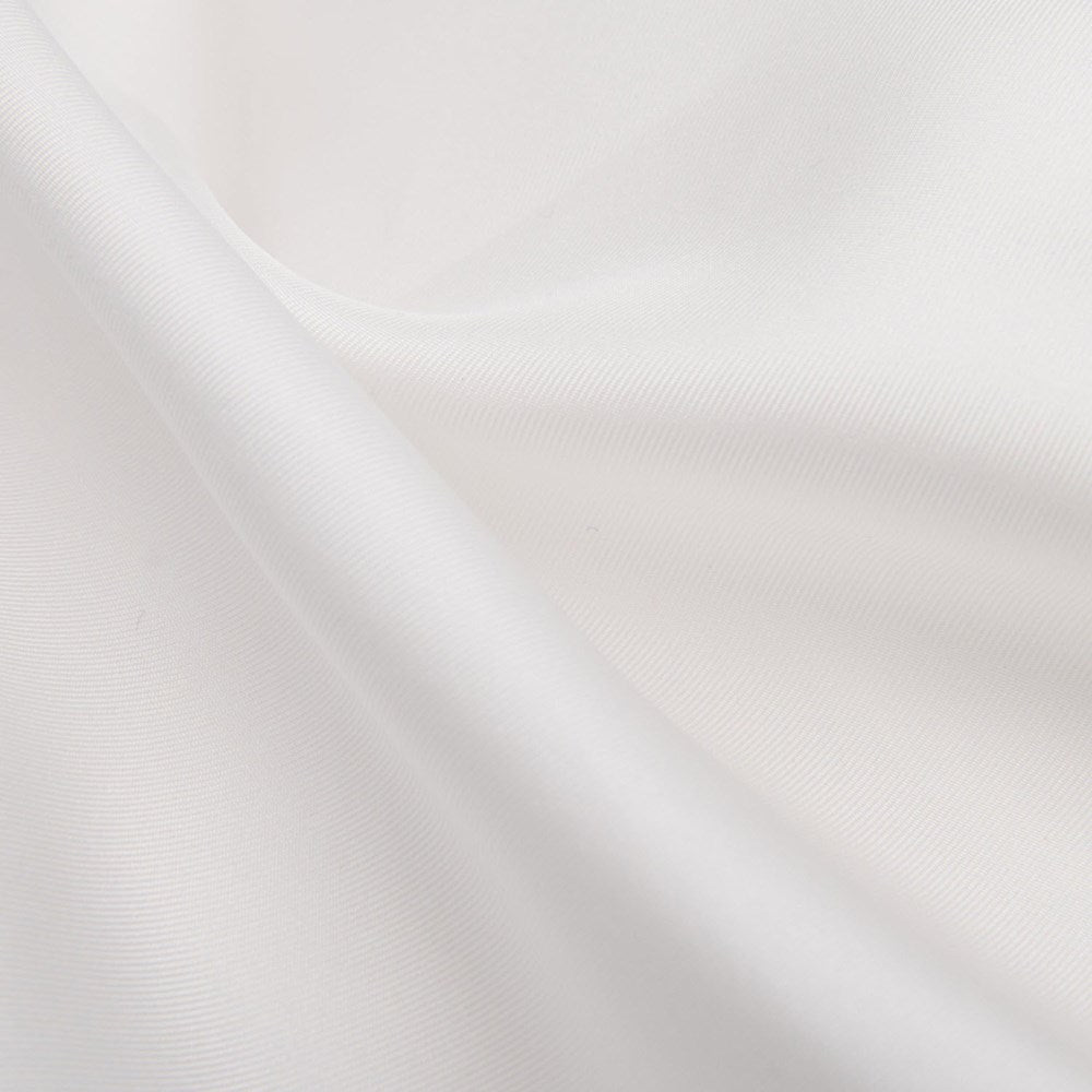 Bleached White 90 cm Twill Silk Scarf