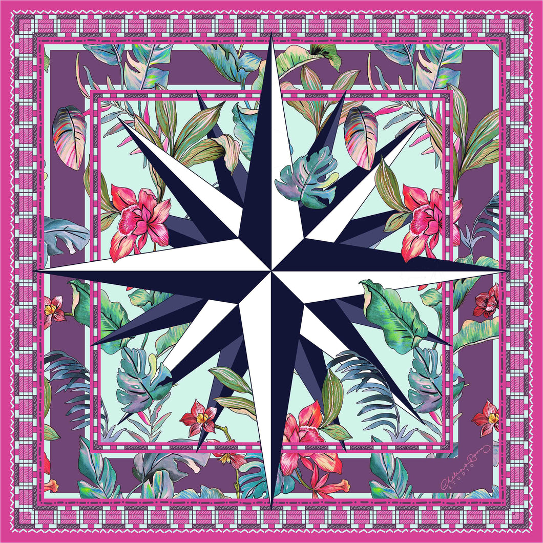 Tropical Compass Pink