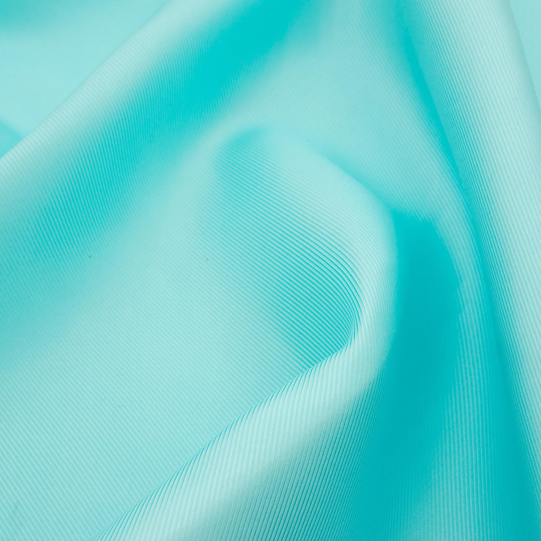 Tanger Turquoise 90cm Ribbed Silk Scarf