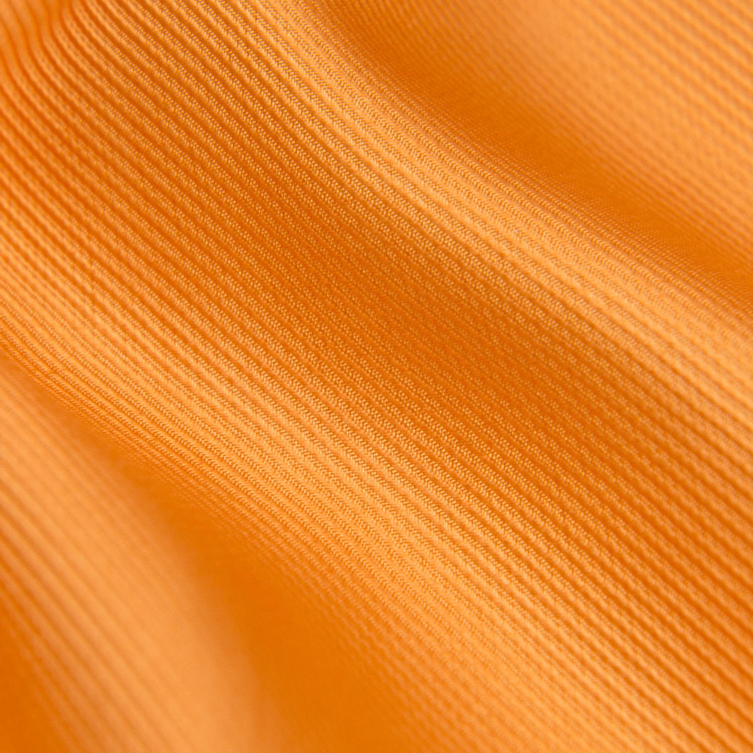 Tangerine 70cm Ribbed Silk Scarf