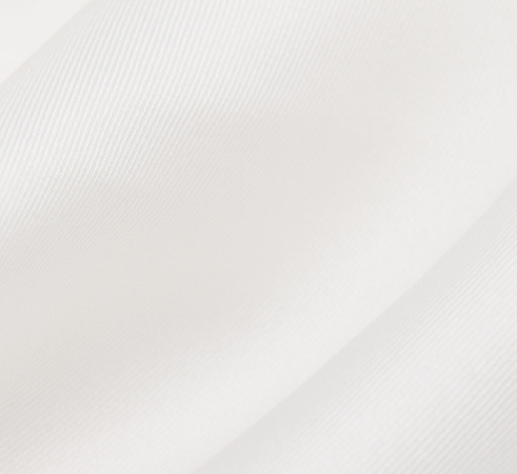 Natural White 70 cm Twill Silk Scarf